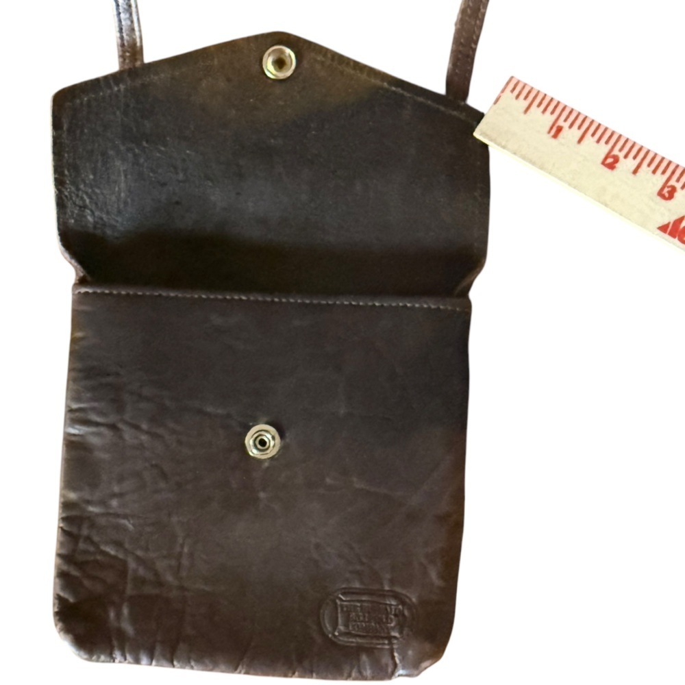 The Buffalo Billfold Company Vintage Leather Crossbody Bag small purse classic - Picture 6 of 13